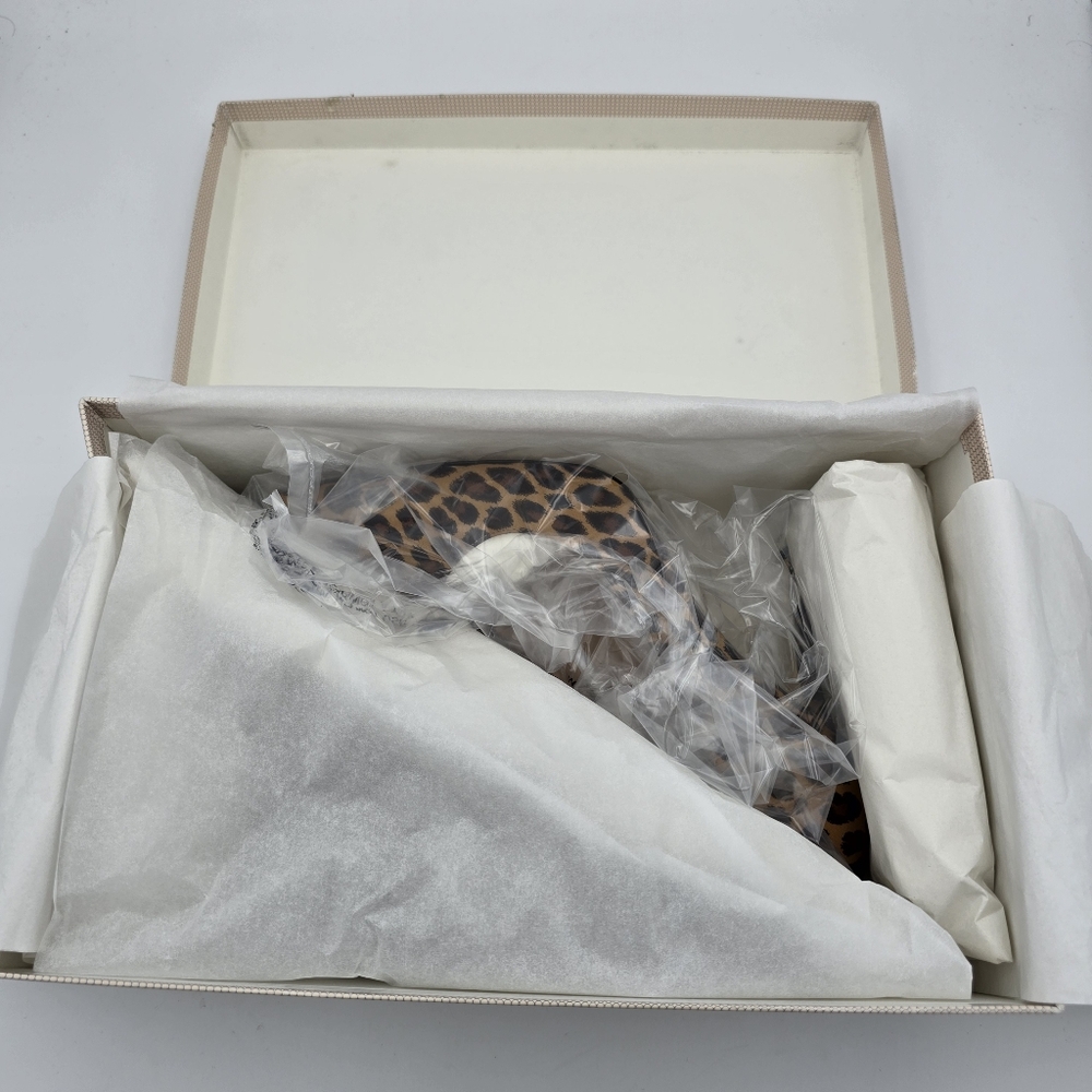 NIB SJP Sarah Jessica Parker Fawn Leopard Satin High-Heel Pumps, Italy35.5/US5.5 - Picture 16 of 16